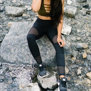 Zyia black moto leggings